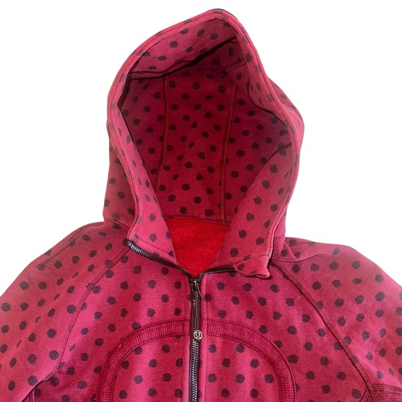 Lululemon Scuba Hoodie II Ghost Dot Heathered Cranberry Bordeaux Drama - Picture 11 of 17